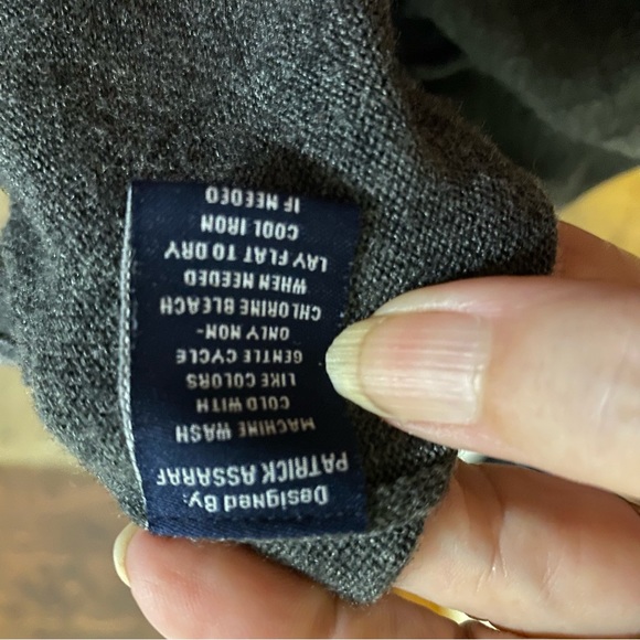 Linea Rosso Signature Men’s Merino Wool Blend Sweater Size M Pullover Gray - Picture 7 of 7